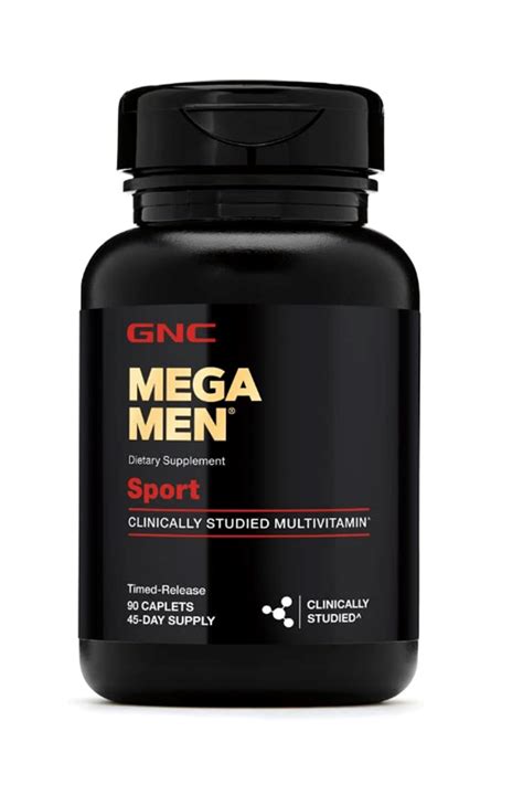 GNC Mega Men Sport Daily Multivitamin for Performance, Muscle Func.